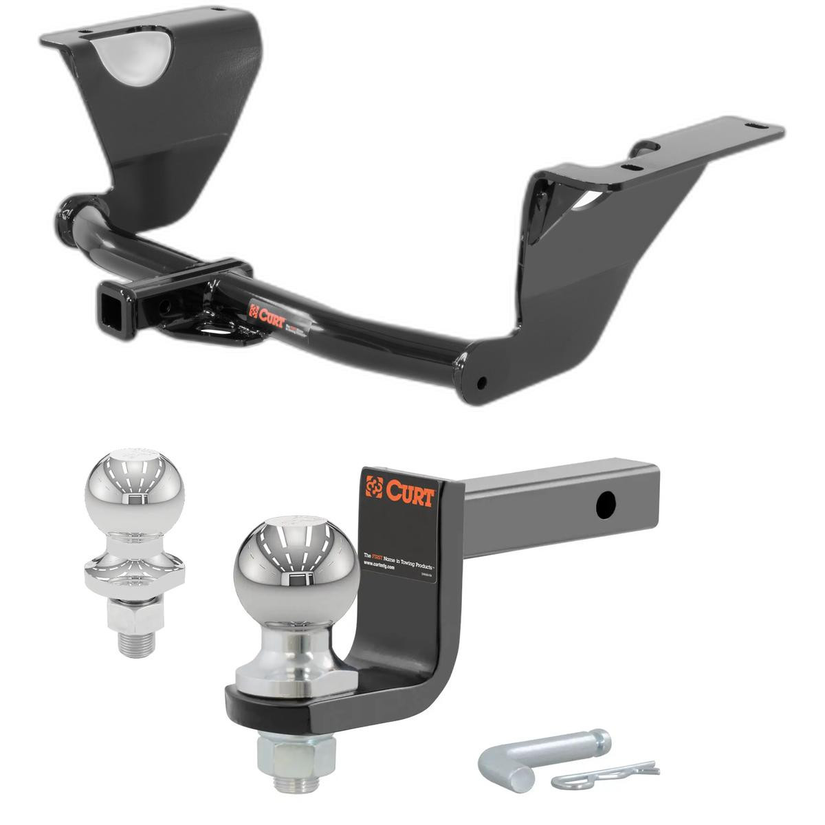 2014-2019 Subaru Outback 2.5i Limited Class 2 Trailer Hitch, 1-1/4" Receiver + 2" Ball + 1-7/8" Ball Kit
