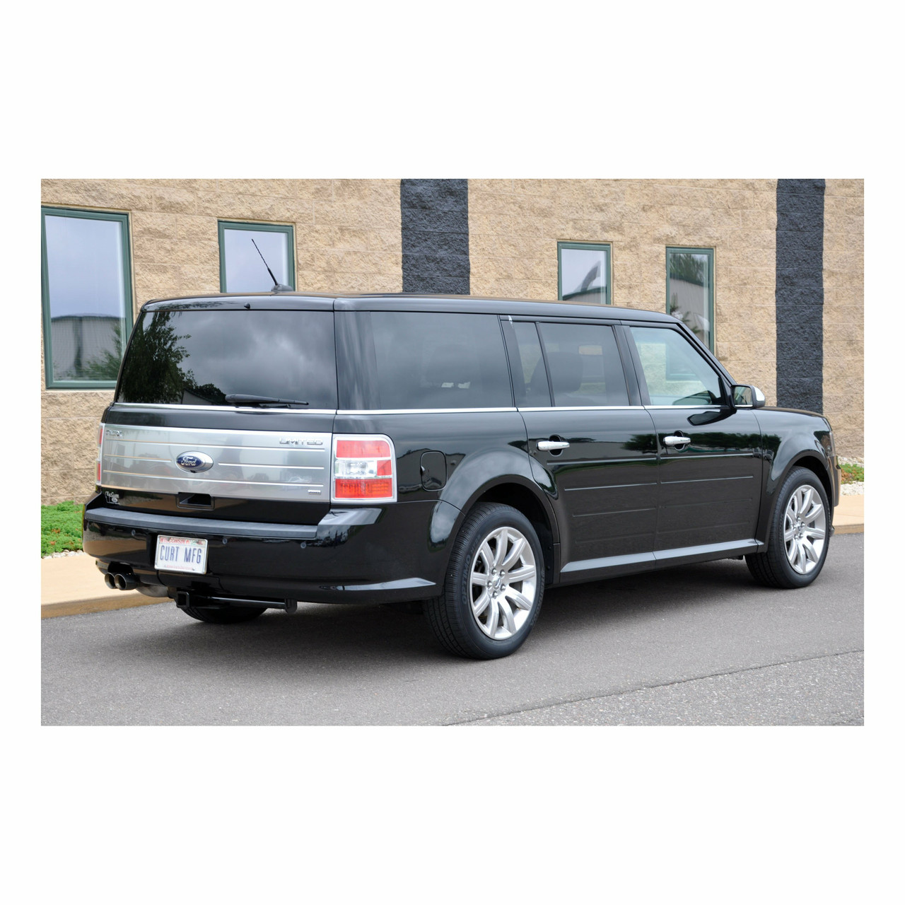 2009-2020 Ford Flex Without Dual Exhaust CURT Class 3 Trailer Hitch, 2" Receiver + 2" Ball + 1-7/8" Ball Kit