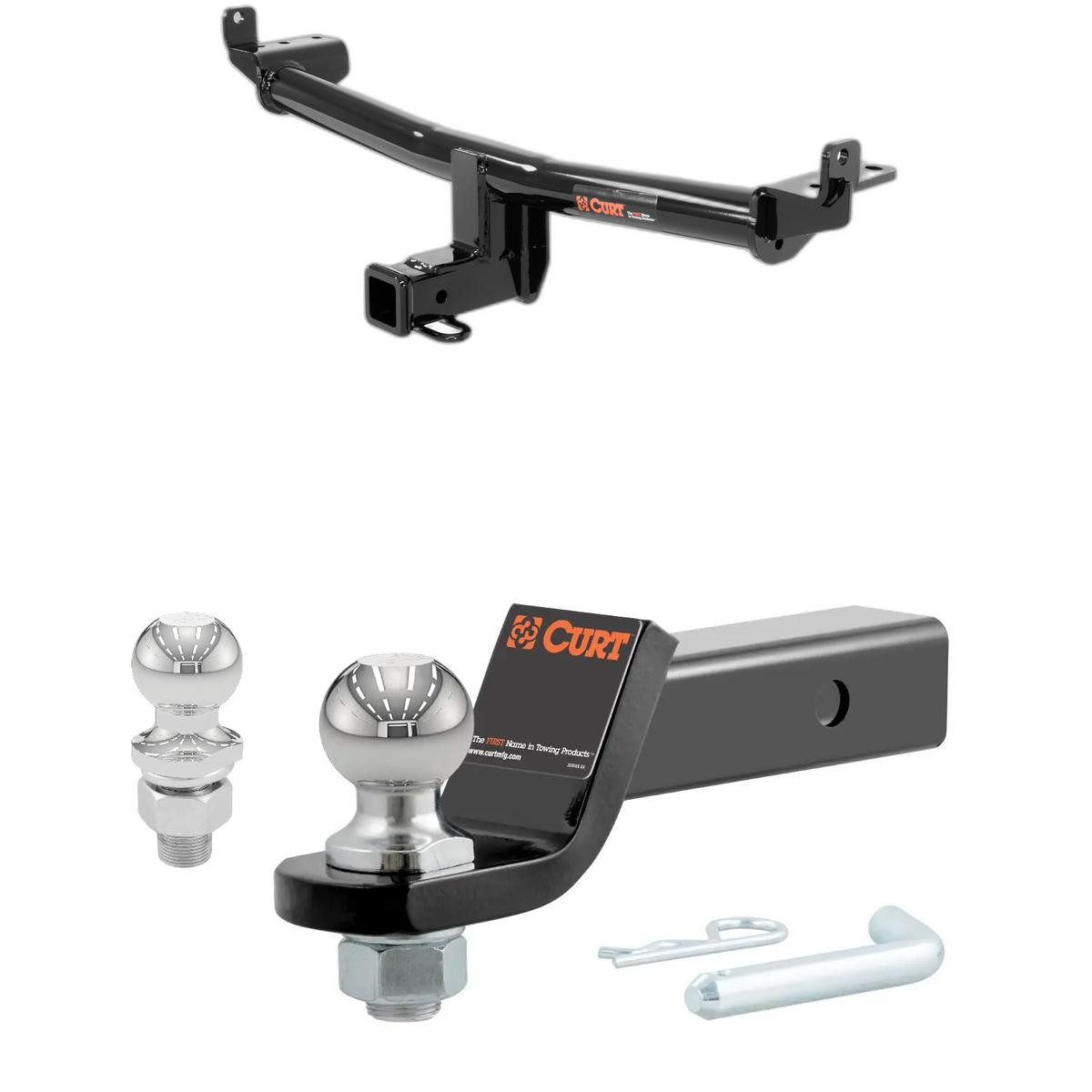 2015-2018 Audi Q3 All CURT Class 3 Trailer Hitch, 2" Receiver + 2" Ball + 1-7/8" Ball Kit