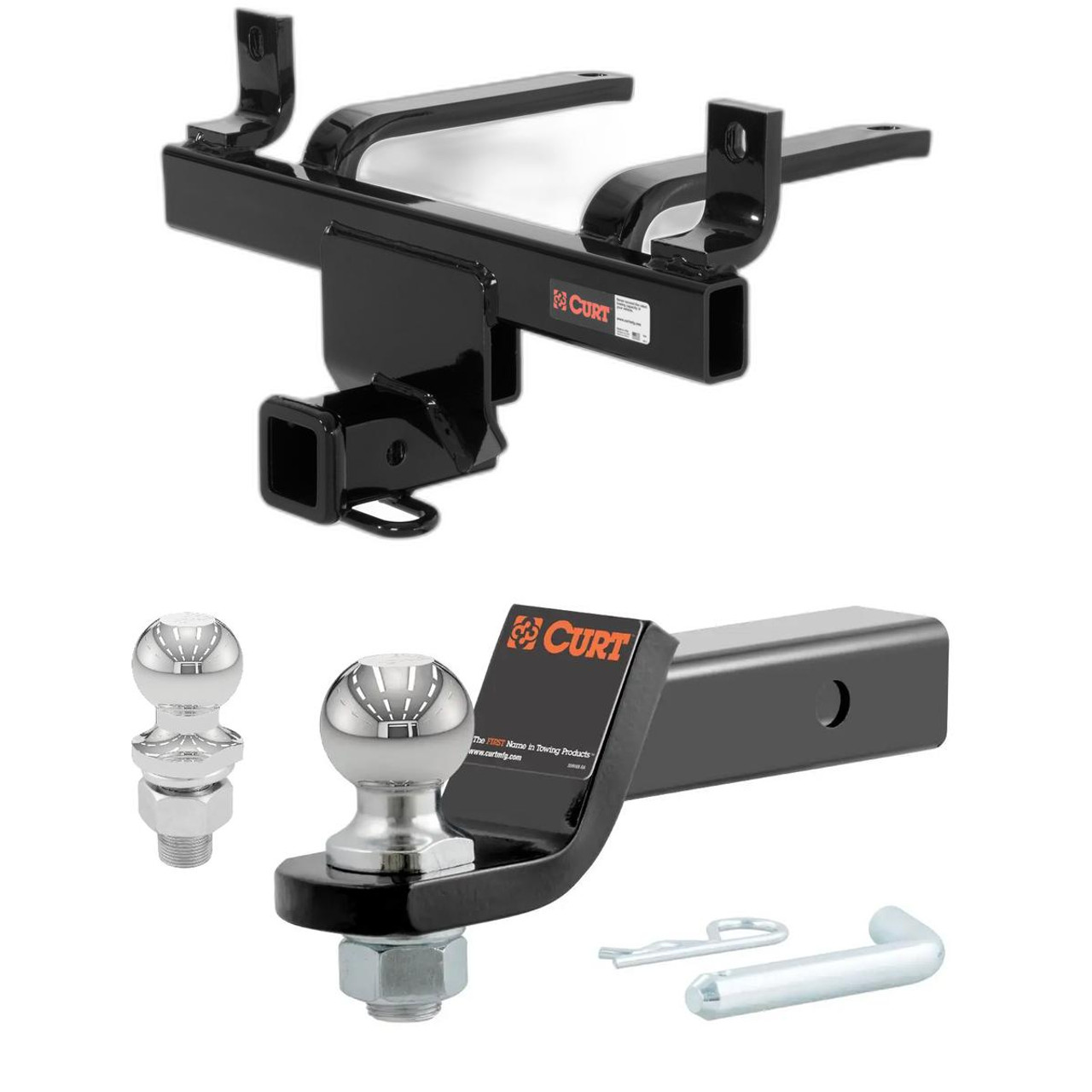 2008-2010 Subaru Tribeca All CURT Class 3 Trailer Hitch, 2" Receiver + 2" Ball + 1-7/8" Ball Kit