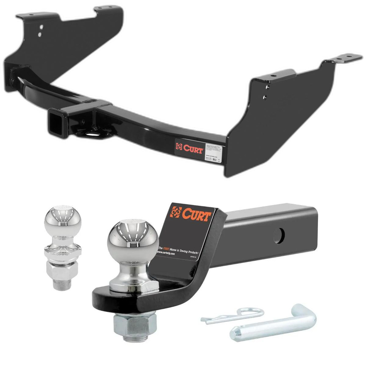 2003-2006 Dodge Ram 3500 Excluding factory receiver CURT Class 4 Trailer Hitch, 2" Receiver + 2" Ball + 1-7/8" Ball Kit 2003-2006 Dodge Ram 3500 Excluding factory receiver CURT Class 4 Trailer Hitch, 2" Receiver + 2" Ball + 1-7/8" Ball Kit
