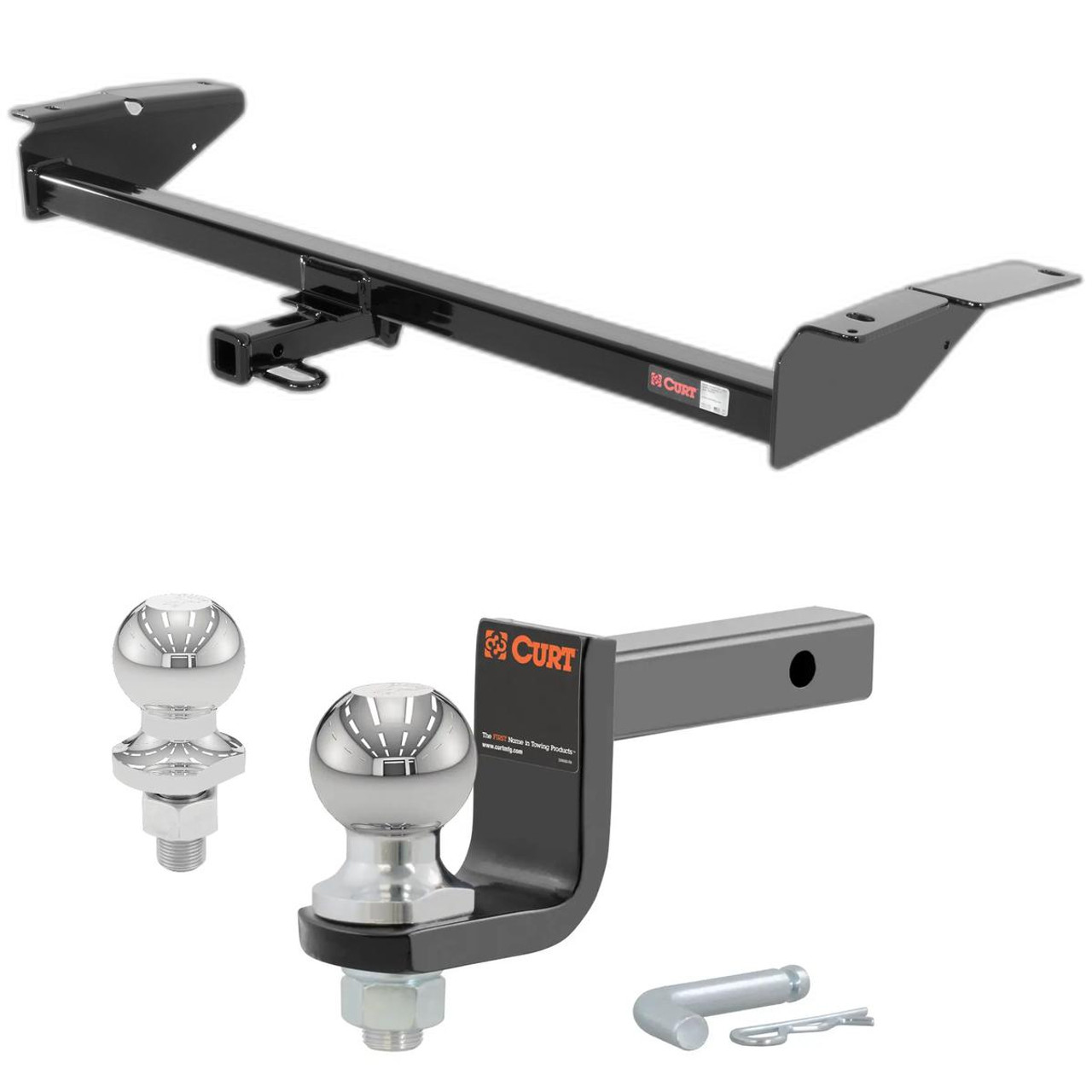 1983-2009 Mercury Grand Marquis Sedan Class 2 Trailer Hitch, 1-1/4" Receiver + 2" Ball + 1-7/8" Ball Kit