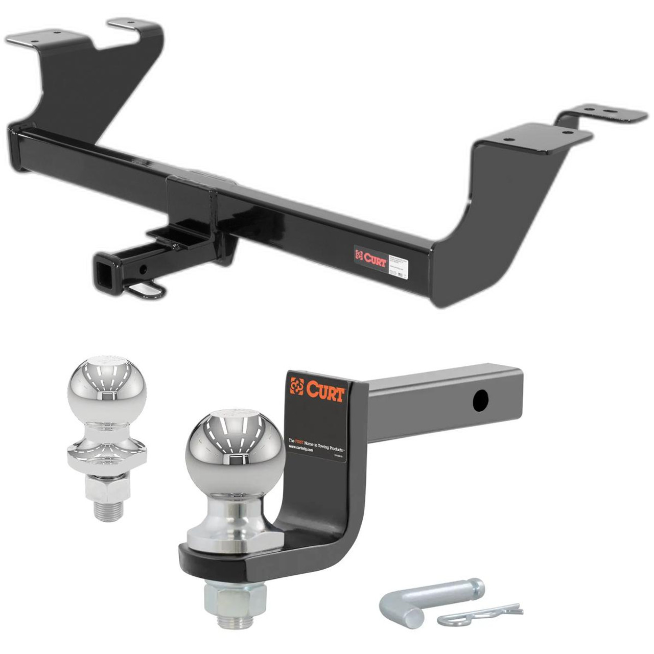 2010 Pontiac G6 All Class 2 Trailer Hitch, 1-1/4" Receiver + 2" Ball + 1-7/8" Ball Kit