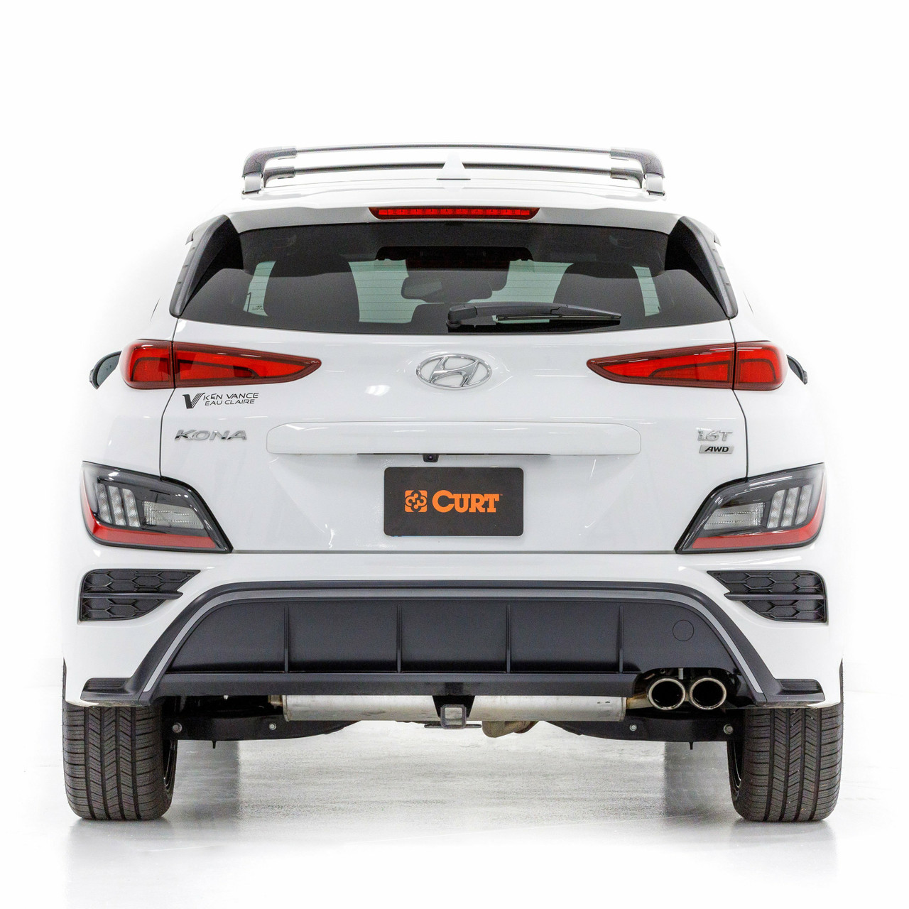 2019-2023 Hyundai Kona Electric All CURT Class 3 Trailer Hitch, 2" Receiver + 2" Ball + 1-7/8" Ball Kit