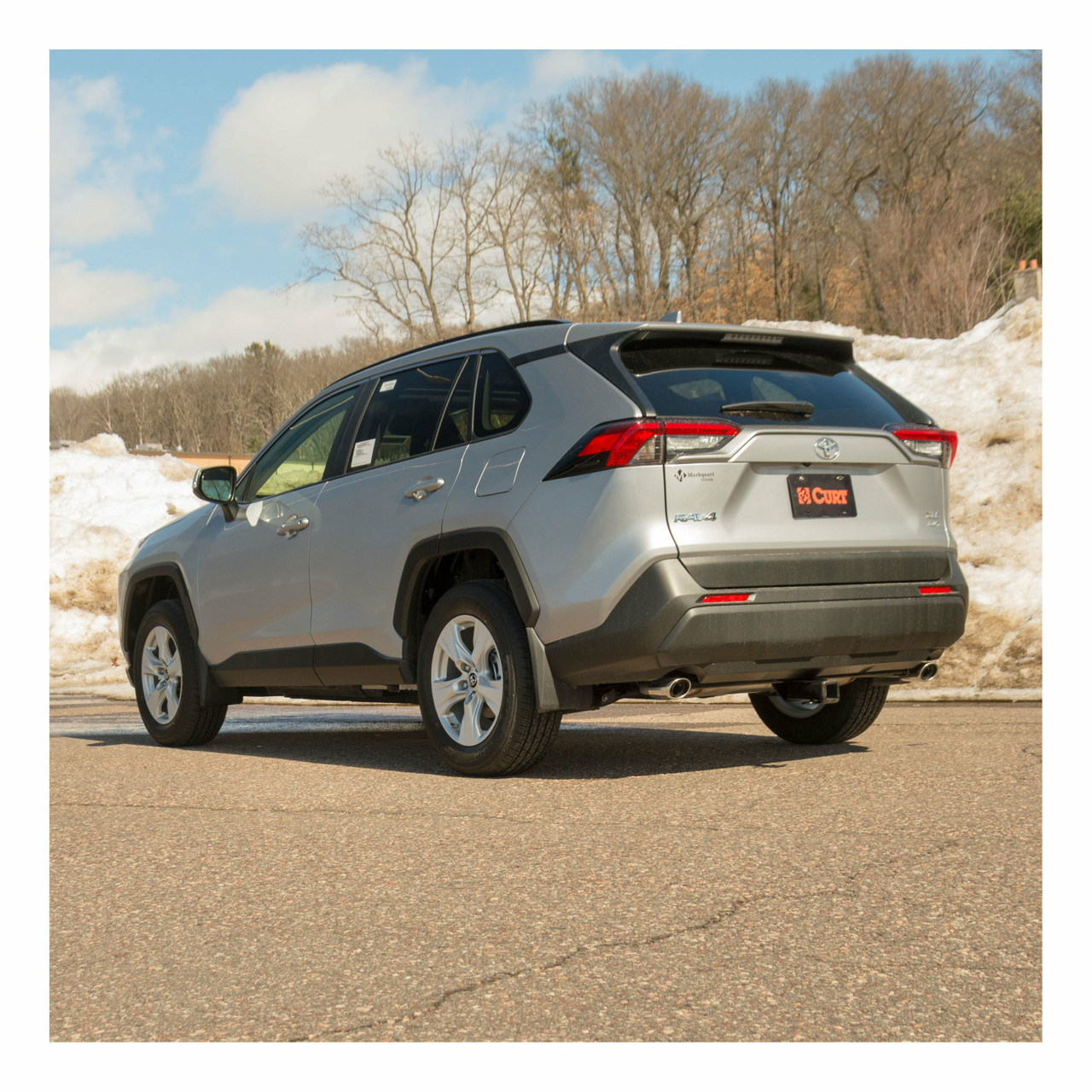2019-2025 Toyota RAV4 All CURT Class 3 Trailer Hitch, 2" Receiver + 2" Ball + 1-7/8" Ball Kit
