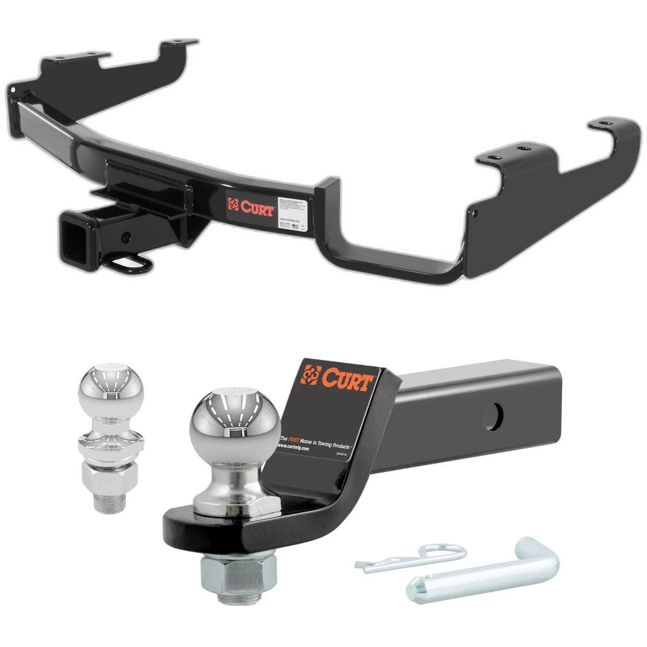 1996-2007 Chrysler Town & Country Excluding Stow 'n Go or Sport CURT Class 3 Hitch, 2"