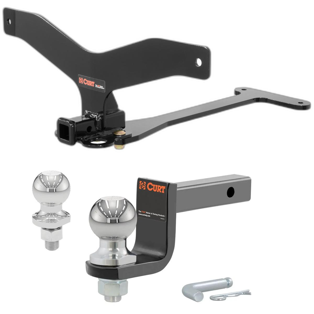 2011-2016 BMW 550i Sedan Class 1 Hitch, 1-1/4" Receiver + 2" Ball + 1-7/8" Ball Kit
