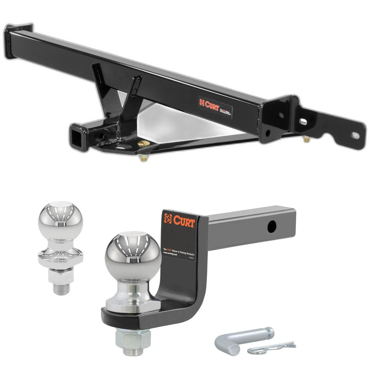 2015 Volkswagen Jetta TDI Class 1 Trailer Hitch, 1-1/4" Receiver + 2" Ball + 1-7/8" Ball Kit