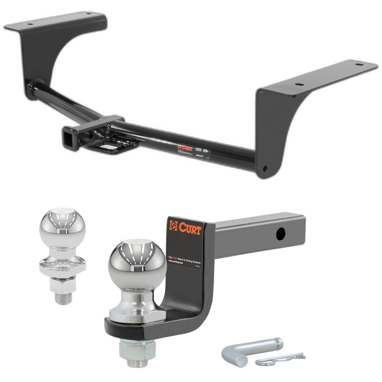 2014-2021 Mazda 6 All Class 1 Trailer Hitch, 1-1/4" Receiver + 2" Ball + 1-7/8" Ball Kit