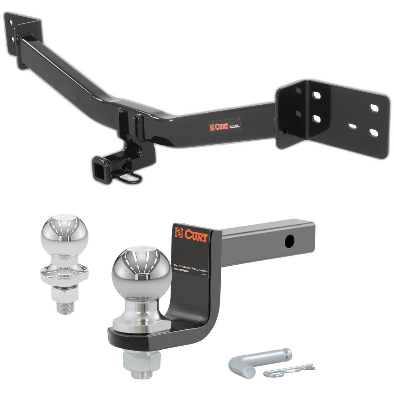2012-2017 Lexus LS460 All Class 2 Trailer Hitch, 1-1/4" Receiver + 2" Ball + 1-7/8" Ball Kit