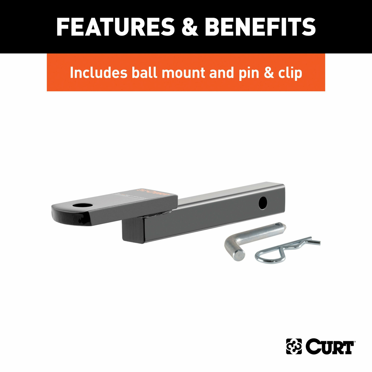 2007-2011 Mini Cooper Hard Top, Except S Model Class 1 Trailer Hitch, 1-1/4" Ball Mount