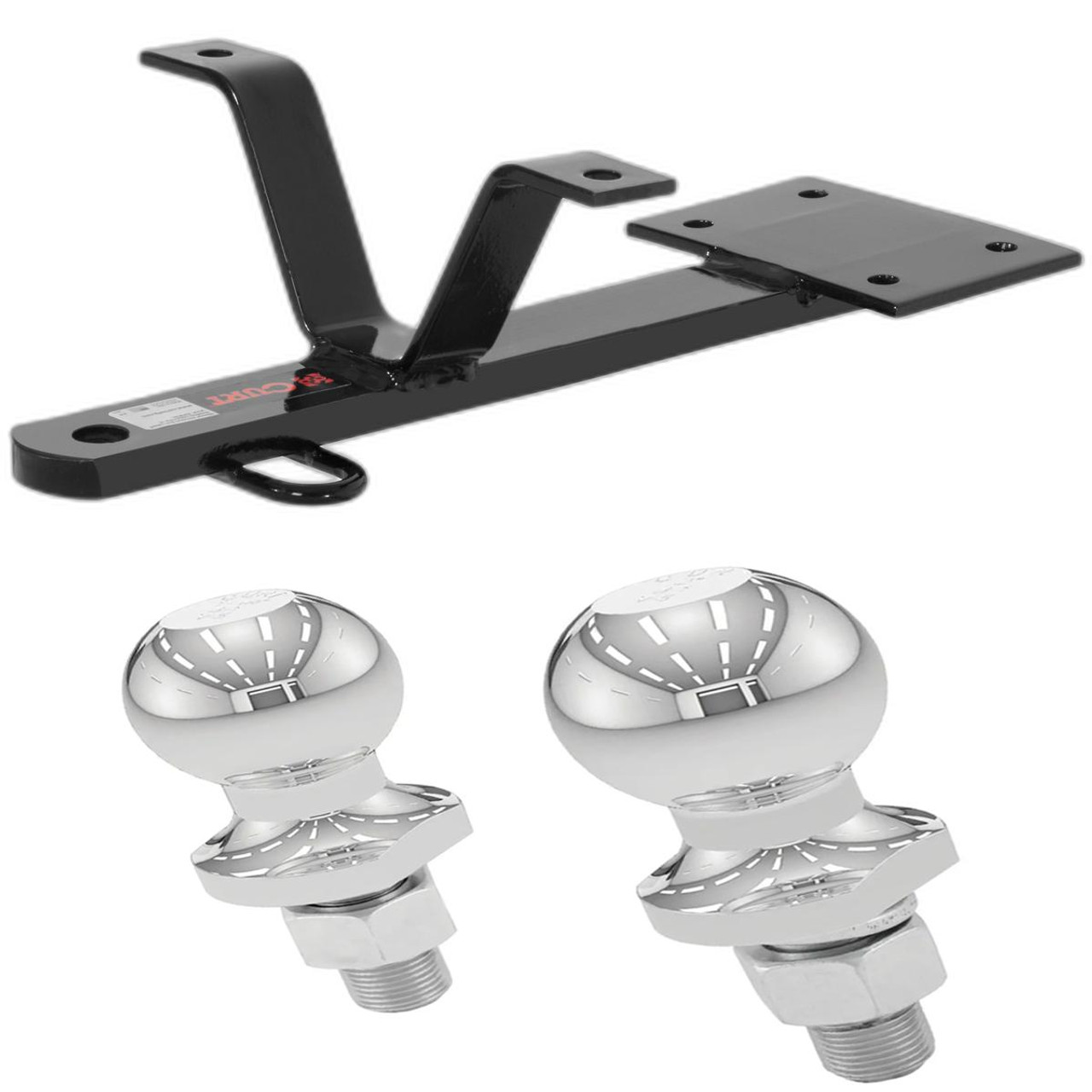 1990-1993 Subaru Loyale Sedan Class 1 Fixed-Tongue Trailer Hitch with 2" & 1-7/8" Ball