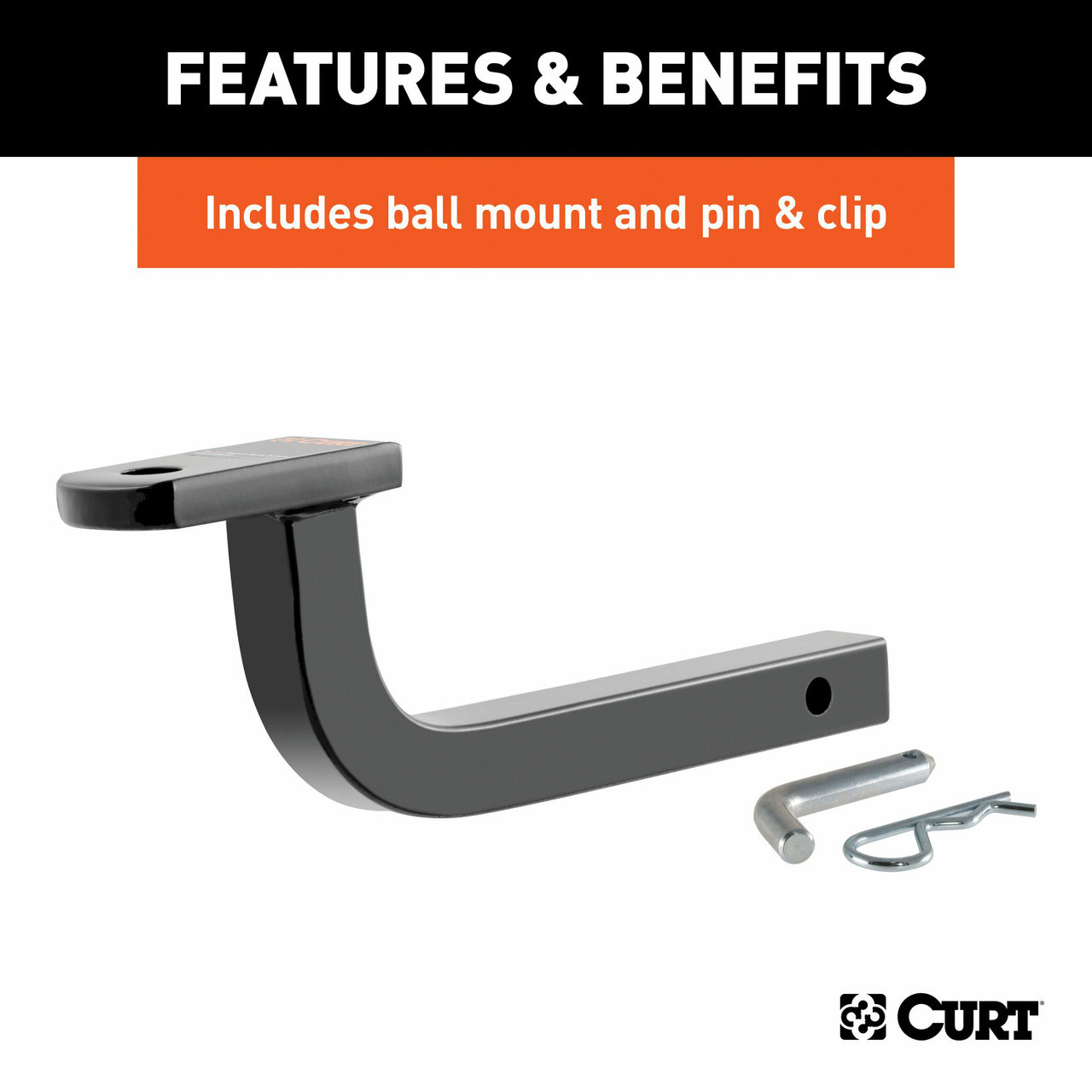 1992-2011 Ford Crown Victoria All Class 2 Trailer Hitch, 1-1/4" Ball Mount