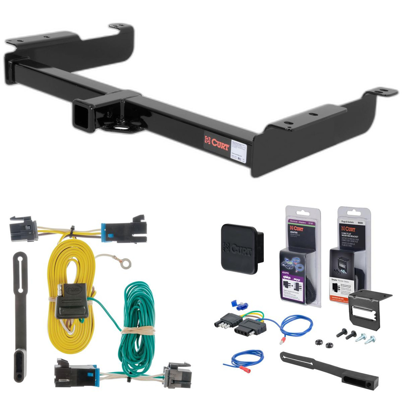 03 - 14 GMC Savana 1500 Curt 2" Class 3 Trailer Tow Hitch + 5-Flat Wiring Kit Tow Boat/Utility Trailer with Surge Brakes 13040 03 - 14 GMC Savana 1500 Curt 2" Class 3 Trailer Tow Hitch + 5-Flat Wiring Kit Tow Boat/Utility Trailer with Surge Brakes 13040
