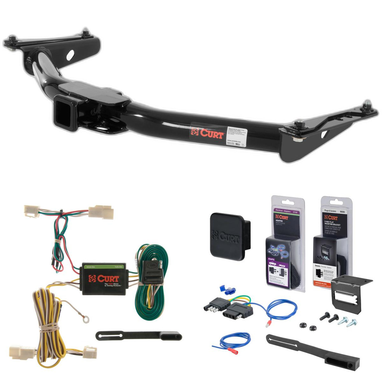 96 - 02 Toyota 4Runner Curt 2" Class 3 Trailer Tow Hitch + 5-Flat Wiring Kit Tow Boat/Utility Trailer with Surge Brakes 13157 96 - 02 Toyota 4Runner Curt 2" Class 3 Trailer Tow Hitch + 5-Flat Wiring Kit Tow Boat/Utility Trailer with Surge Brakes 13157