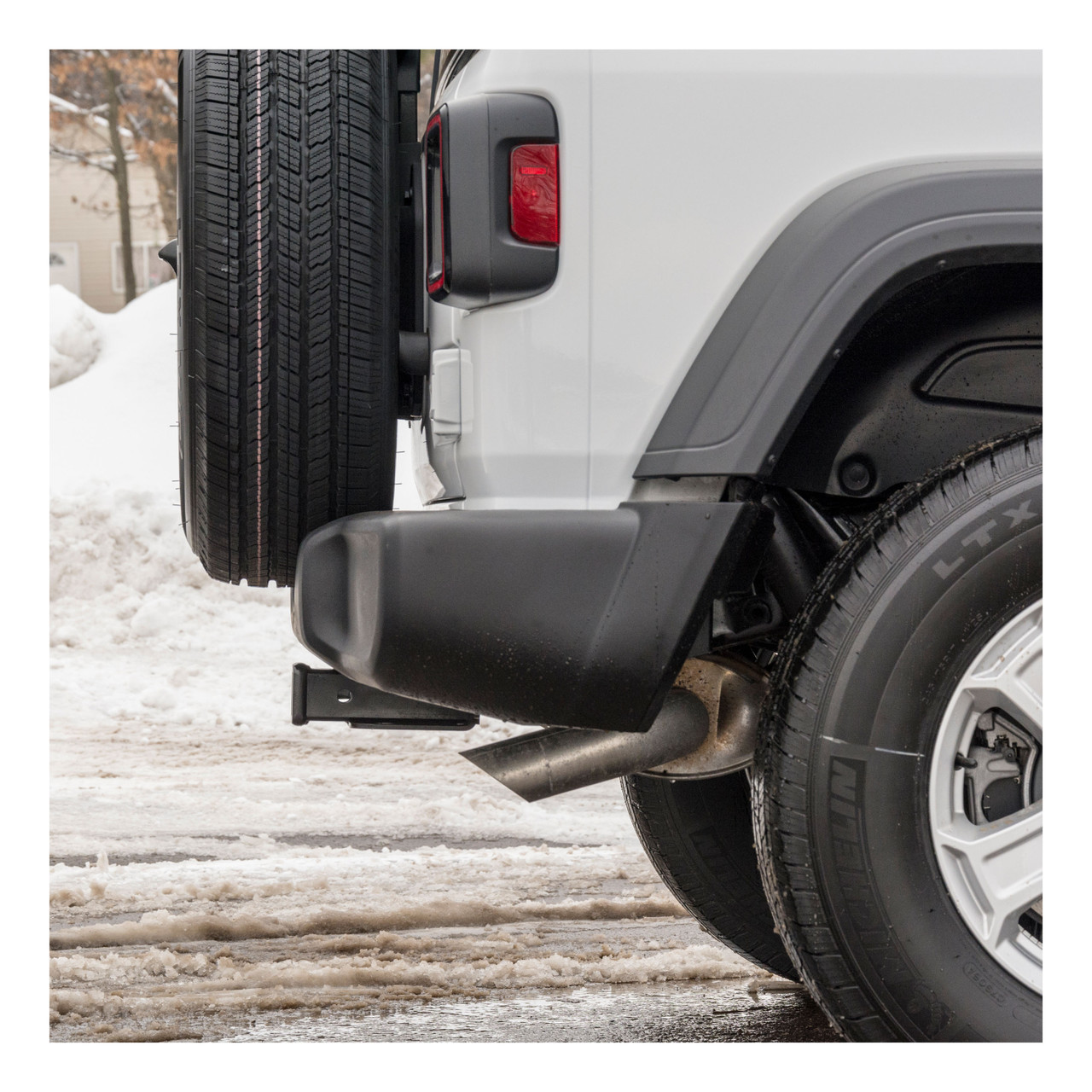 2018 - 2026 Jeep Wrangler JL, excluding diesel Curt 2" Class 3 Trailer Tow Hitch + 5-Flat Wiring Kit Tow Boat/Utility Trailer with Surge Brakes 13392