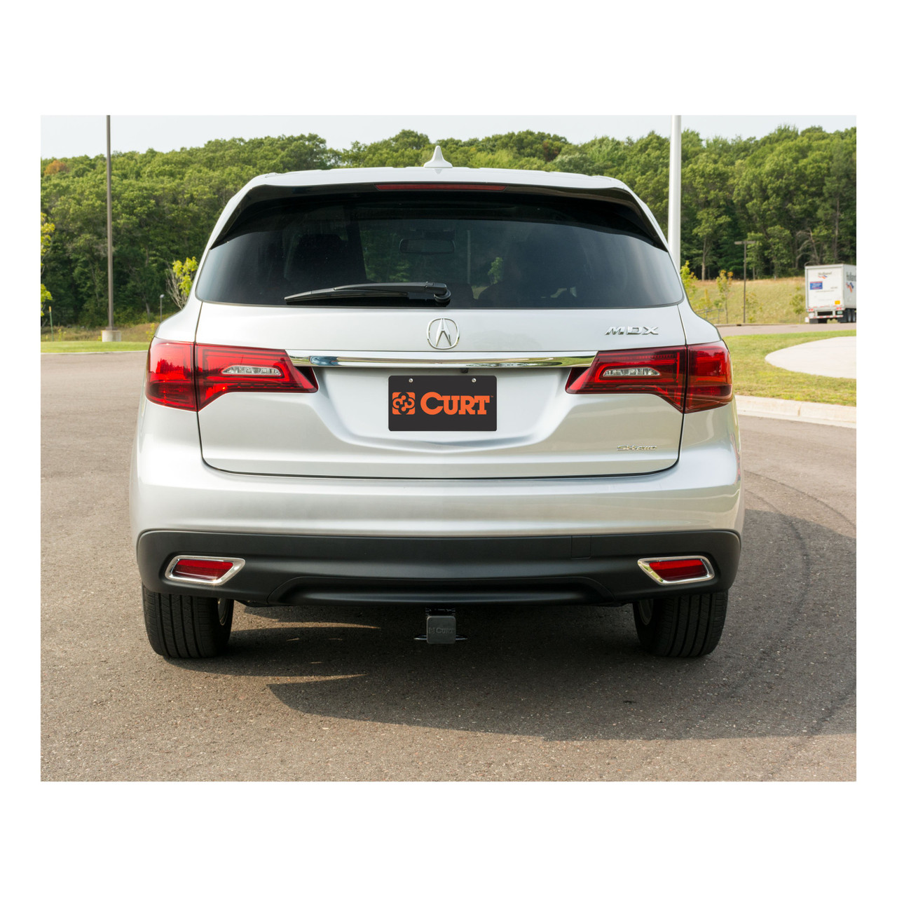 2014 - 2020 Acura MDX Curt 2" Class 3 Trailer Tow Hitch + 5-Flat Wiring Kit Tow Boat/Utility Trailer with Surge Brakes 13146