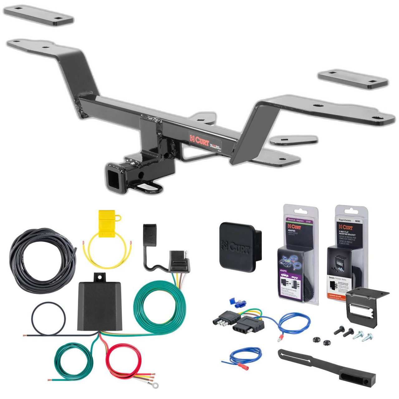 17 - 22 Audi A4 Allroad Curt 1-1/4" Class 1 Trailer Tow Hitch + 5-Flat Wiring Kit Tow Boat/Utility Trailer with Surge Brakes 11448 17 - 22 Audi A4 Allroad Curt 1-1/4" Class 1 Trailer Tow Hitch + 5-Flat Wiring Kit Tow Boat/Utility Trailer with Surge Brakes 11448