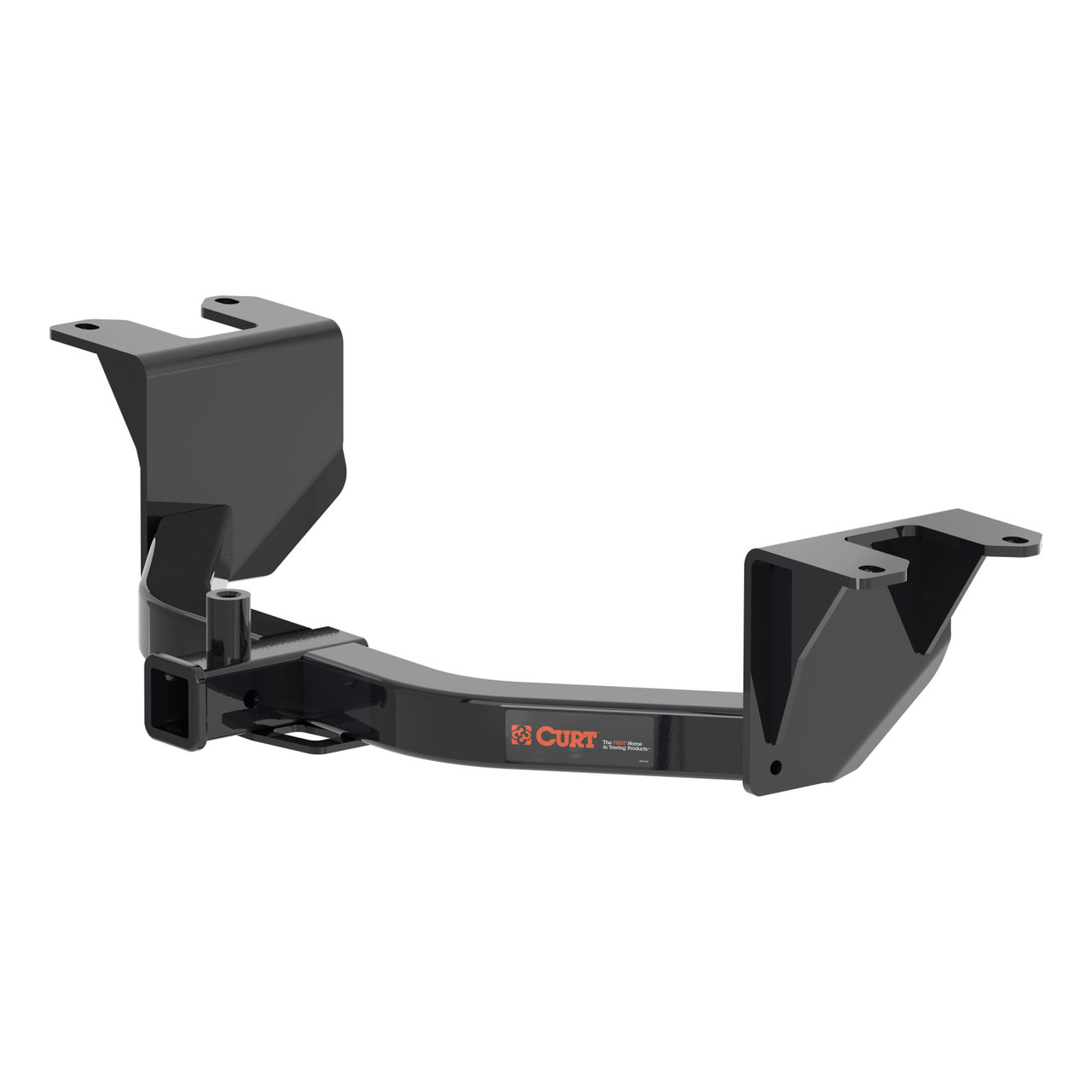 2019 - 2026 GMC Sierra 1500 Excluding factory receiver Curt 2" Class 4 Trailer Tow Hitch + 5-Flat Wiring Kit Tow Boat/Utility Trailer with Surge Brakes 14019