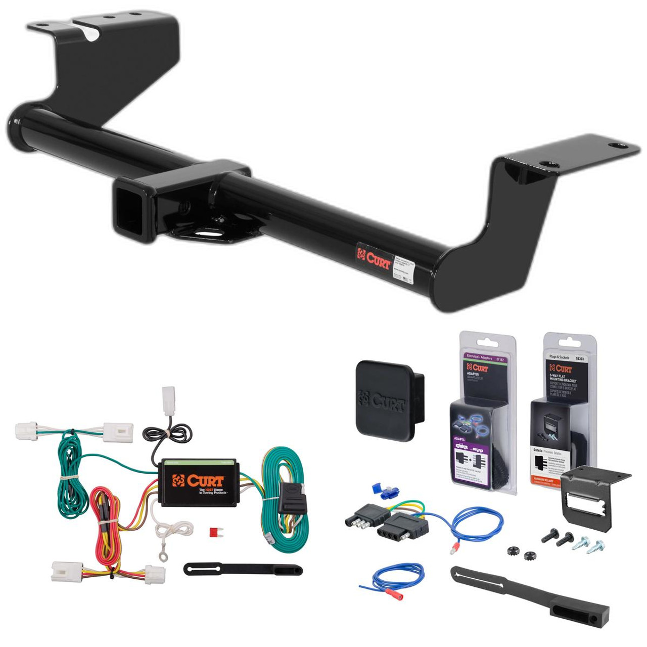 03 - 05 Nissan Murano Curt 2" Class 3 Trailer Tow Hitch + 5-Flat Wiring Kit Tow Boat/Utility Trailer with Surge Brakes 13571 03 - 05 Nissan Murano Curt 2" Class 3 Trailer Tow Hitch + 5-Flat Wiring Kit Tow Boat/Utility Trailer with Surge Brakes 13571
