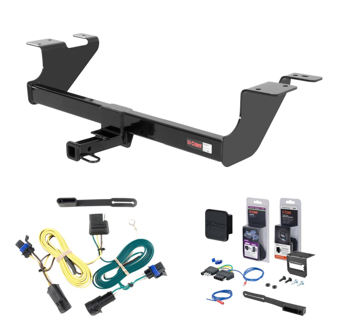 2005 - 2010 Pontiac G6 Coupe and sedan Curt 1-1/4" Class 2 Trailer Tow Hitch + 5-Flat Wiring Kit Tow Boat/Utility Trailer with Surge Brakes 12333