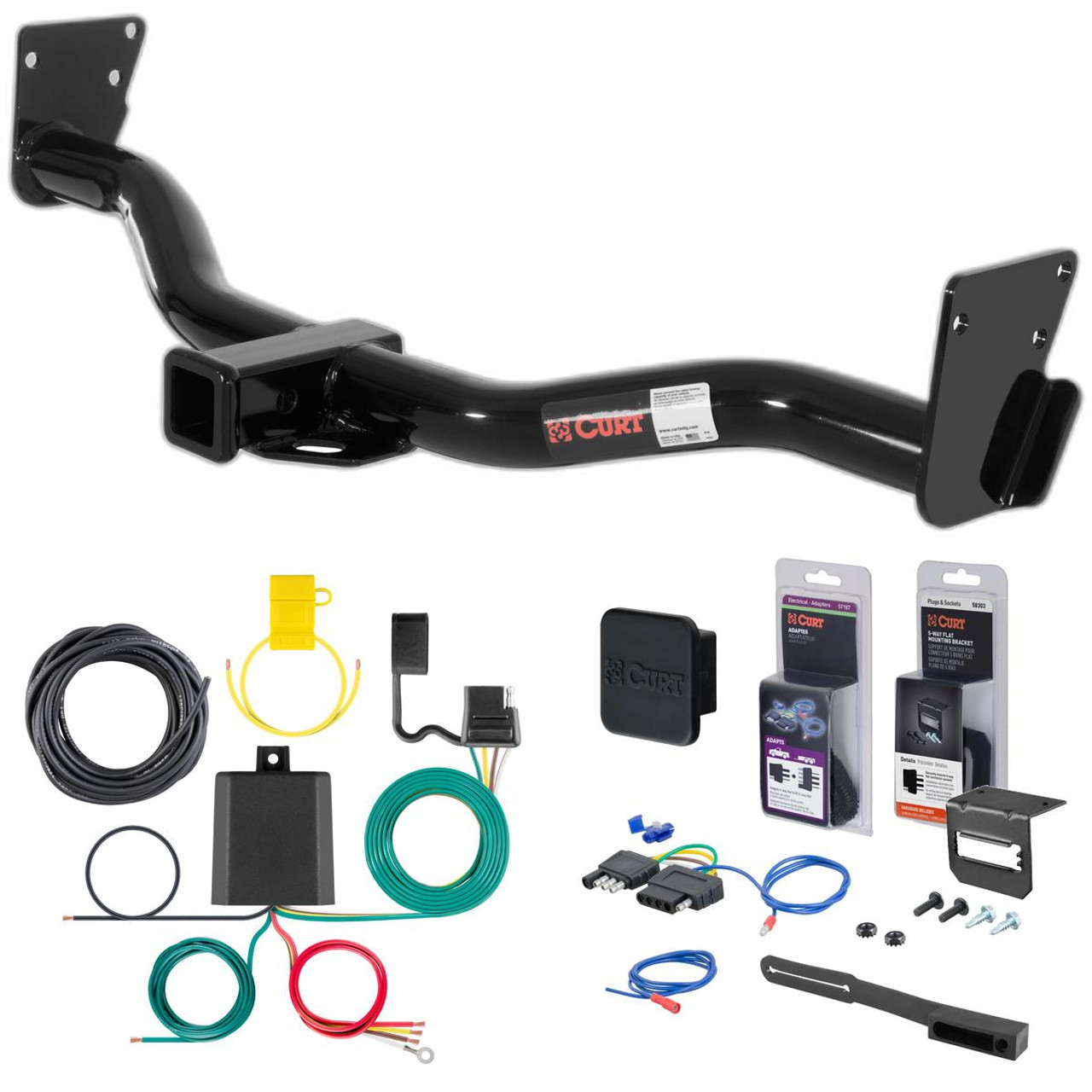 02 - 04 Oldsmobile Bravada Curt 2" Class 3 Trailer Tow Hitch + 5-Flat Wiring Kit Tow Boat/Utility Trailer with Surge Brakes 13300 02 - 04 Oldsmobile Bravada Curt 2" Class 3 Trailer Tow Hitch + 5-Flat Wiring Kit Tow Boat/Utility Trailer with Surge Brakes 13300