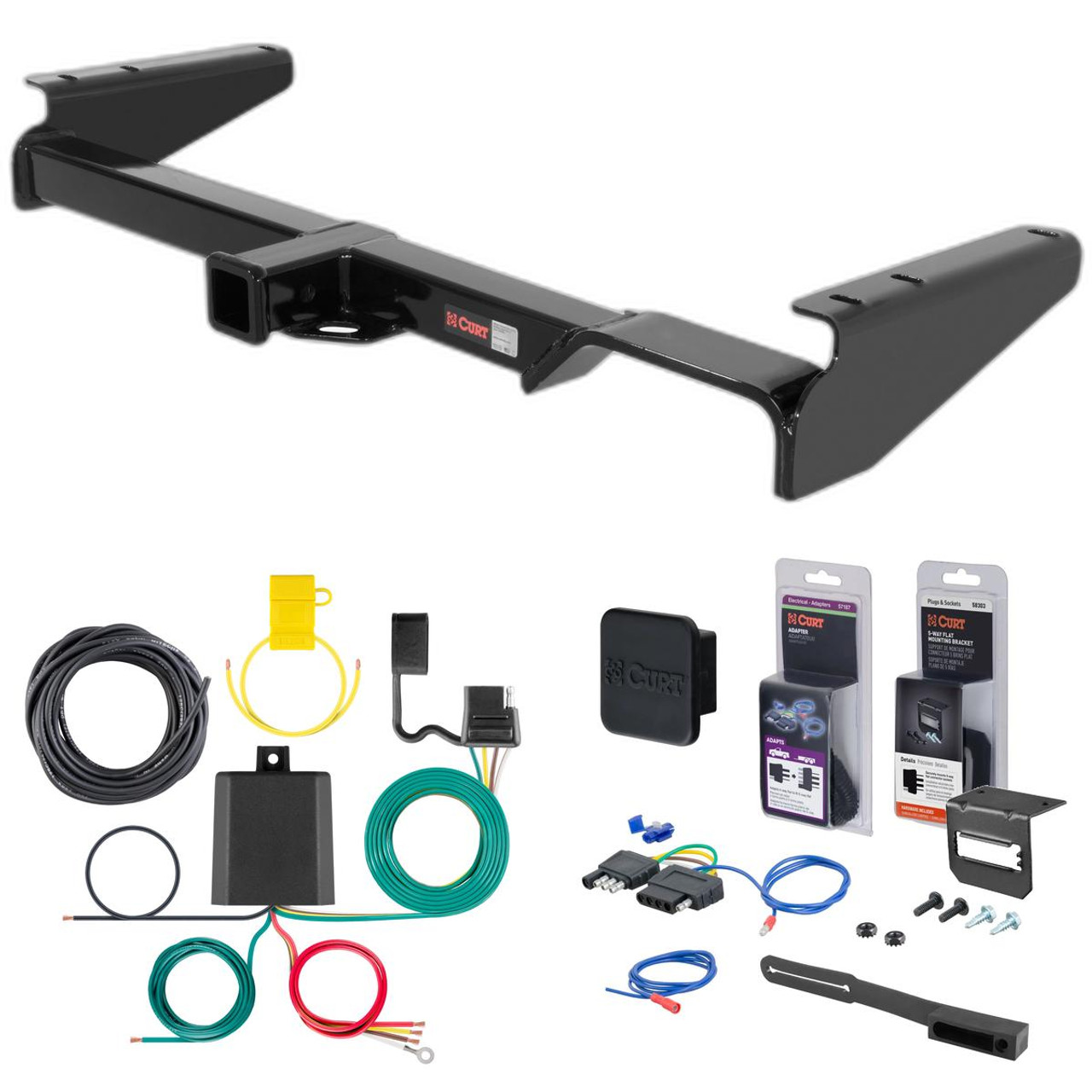 99 - 00 Lexus RX300  Curt 2" Class 3 Trailer Tow Hitch + 5-Flat Wiring Kit Tow Boat/Utility Trailer with Surge Brakes 13429 99 - 00 Lexus RX300  Curt 2" Class 3 Trailer Tow Hitch + 5-Flat Wiring Kit Tow Boat/Utility Trailer with Surge Brakes 13429