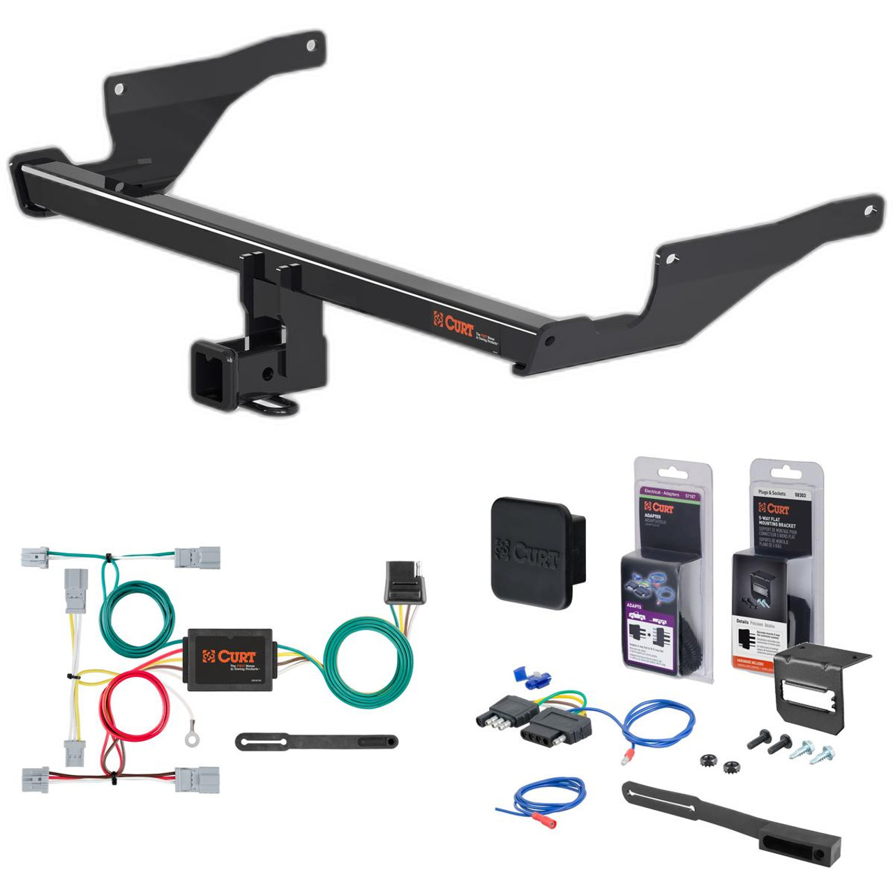 13 - 15 Mazda CX-5 Excluding diesel Curt 2" Class 3 Trailer Tow Hitch + 5-Flat Wiring Kit Tow Boat/Utility Trailer with Surge Brakes 13315 13 - 15 Mazda CX-5 Excluding diesel Curt 2" Class 3 Trailer Tow Hitch + 5-Flat Wiring Kit Tow Boat/Utility Trailer with Surge Brakes 13315
