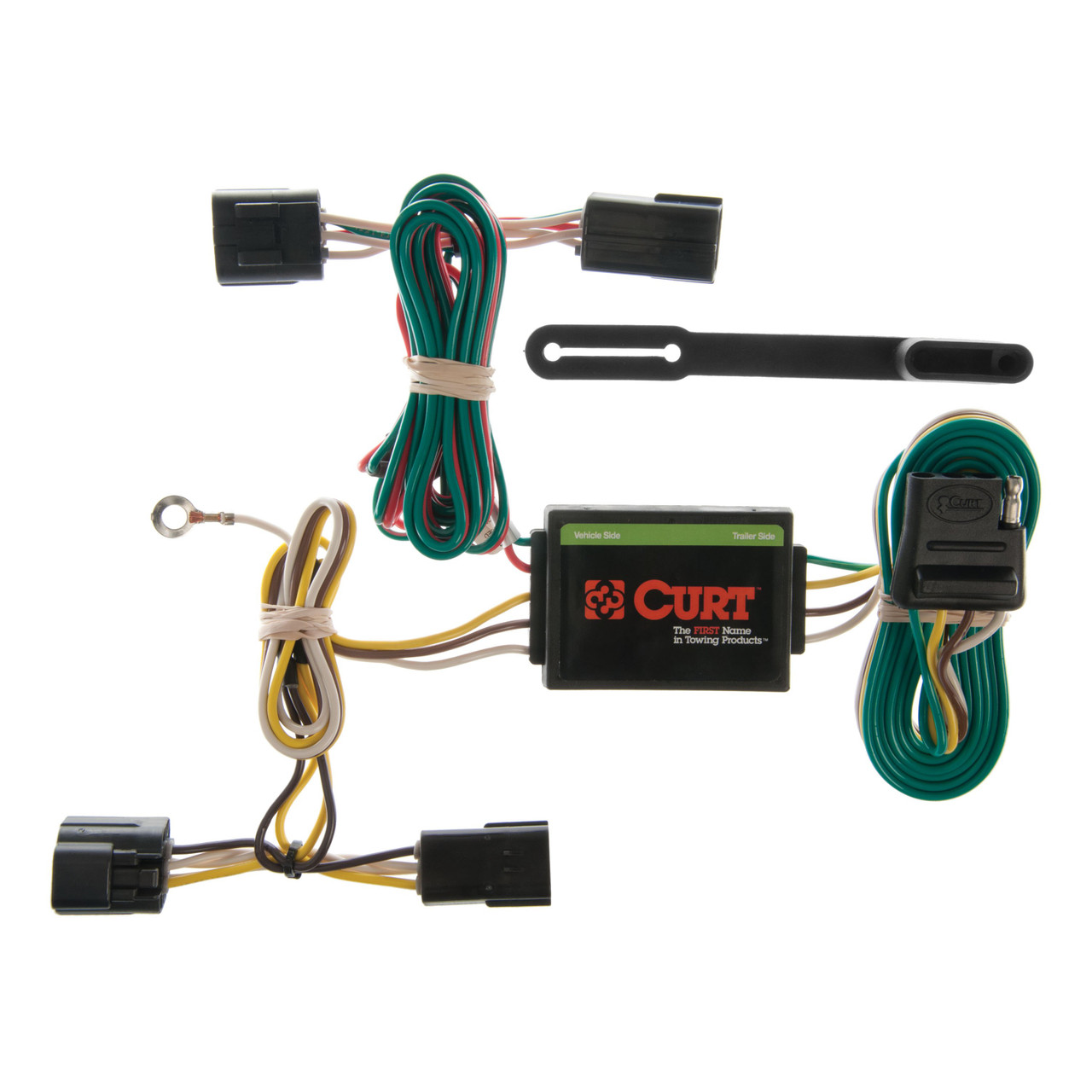 2001 - 2003 Isuzu Rodeo Sport With under-vehicle spare Curt 2" Class 3 Trailer Tow Hitch + 5-Flat Wiring Kit Tow Boat/Utility Trailer with Surge Brakes 13222