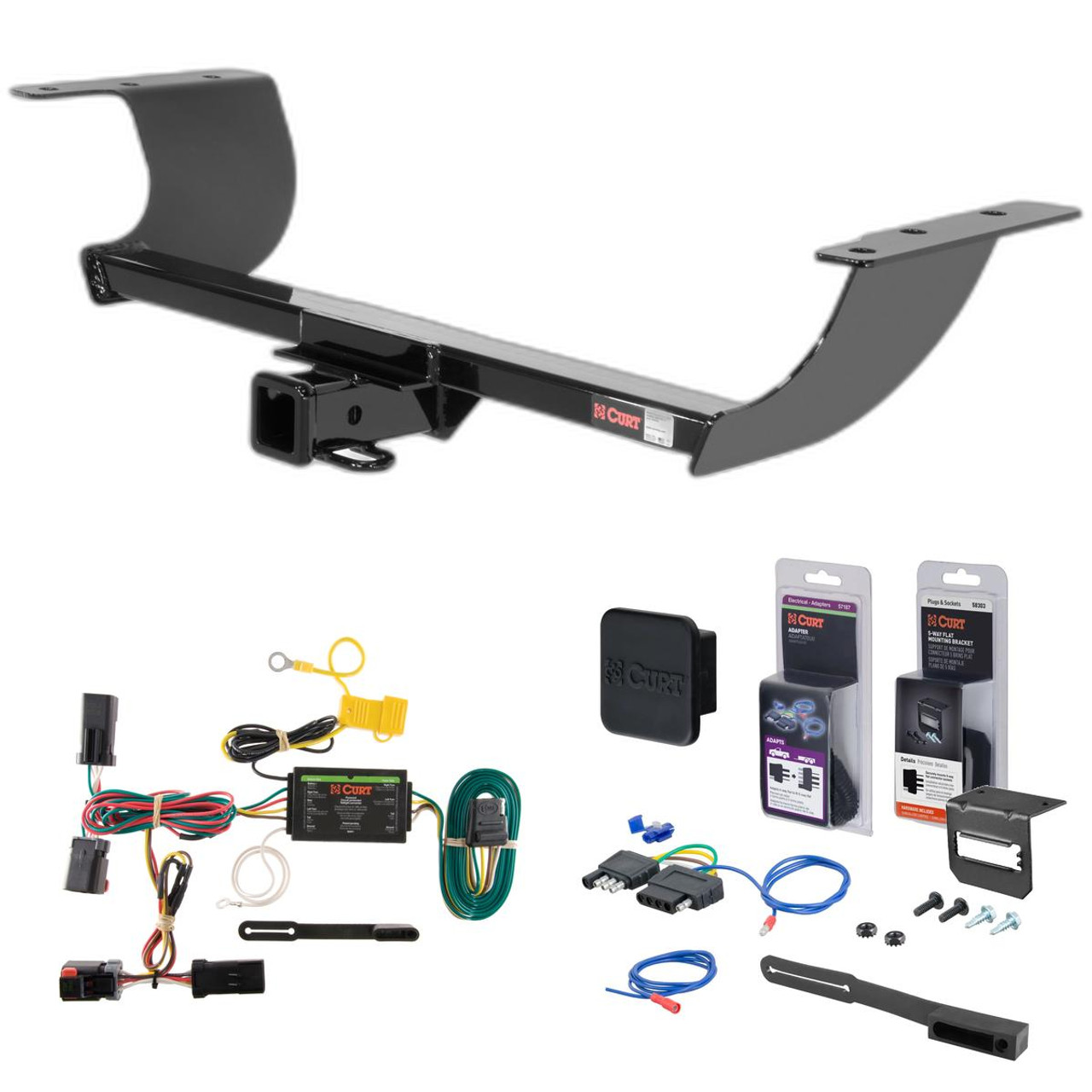 11 - 14 Chrysler 300C Curt 2" Class 3 Trailer Tow Hitch + 5-Flat Wiring Kit Tow Boat/Utility Trailer with Surge Brakes 13093 11 - 14 Chrysler 300C Curt 2" Class 3 Trailer Tow Hitch + 5-Flat Wiring Kit Tow Boat/Utility Trailer with Surge Brakes 13093