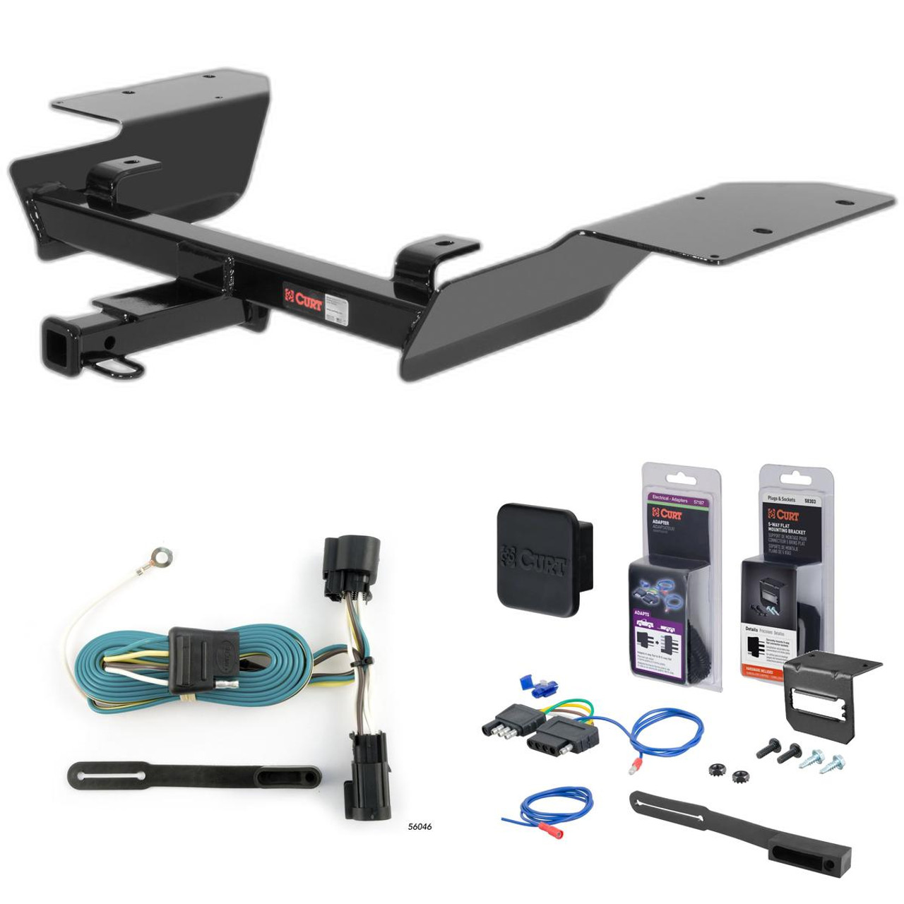 14 - 16 Chevrolet Impala Limited Curt 1-1/4" Class 2 Trailer Tow Hitch + 5-Flat Wiring Kit Tow Boat/Utility Trailer with Surge Brakes 12252 14 - 16 Chevrolet Impala Limited Curt 1-1/4" Class 2 Trailer Tow Hitch + 5-Flat Wiring Kit Tow Boat/Utility Trailer with Surge Brakes 12252