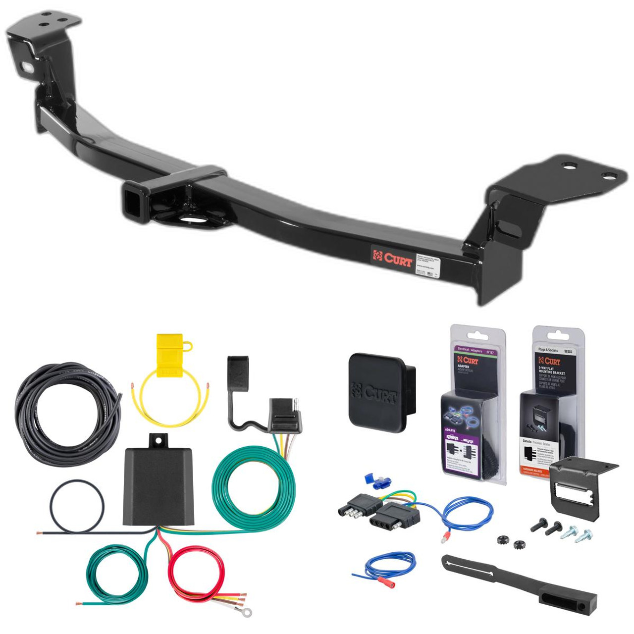 07 - 12 Lexus ES350 Curt 1-1/4" Class 2 Trailer Tow Hitch + 5-Flat Wiring Kit Tow Boat/Utility Trailer with Surge Brakes 12343 07 - 12 Lexus ES350 Curt 1-1/4" Class 2 Trailer Tow Hitch + 5-Flat Wiring Kit Tow Boat/Utility Trailer with Surge Brakes 12343