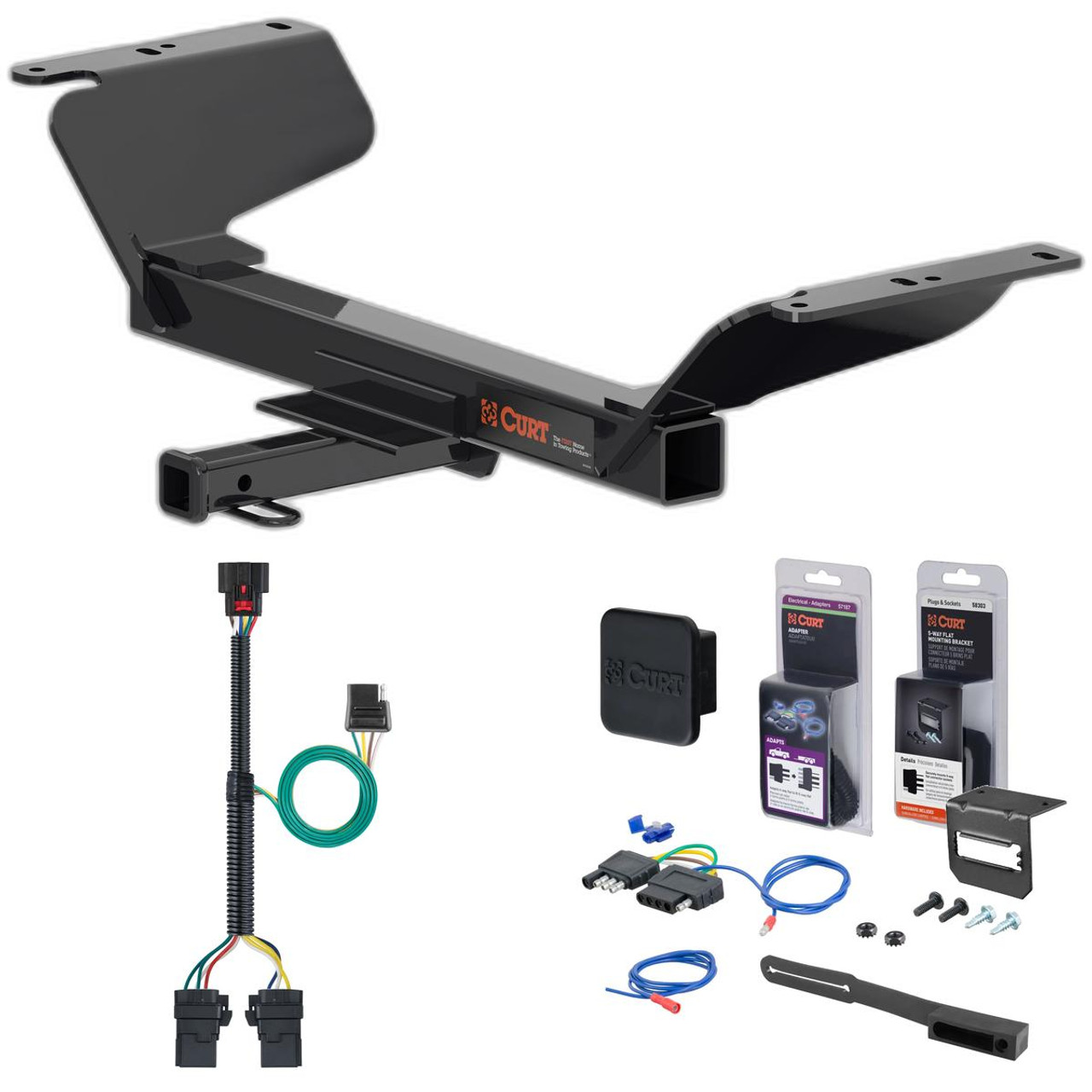 18 - 24 Chevrolet Equinox Excluding diesel Curt 1-1/4" Class 2 Trailer Tow Hitch + 5-Flat Wiring Kit Tow Boat/Utility Trailer with Surge Brakes 12201 18 - 24 Chevrolet Equinox Excluding diesel Curt 1-1/4" Class 2 Trailer Tow Hitch + 5-Flat Wiring Kit Tow Boat/Utility Trailer with Surge Brakes 12201