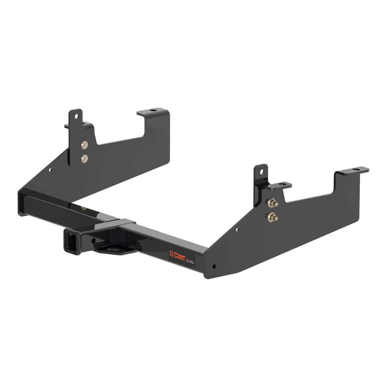 2020 - 2026 Chevrolet Silverado 3500 HD 6' bed, excluding factory receiver, Tommy Gate lift or cab & chassis Curt 2" Class 3 Trailer Tow Hitch + 5-Flat Wiring Kit Tow Boat/Utility Trailer with Surge Brakes 13447