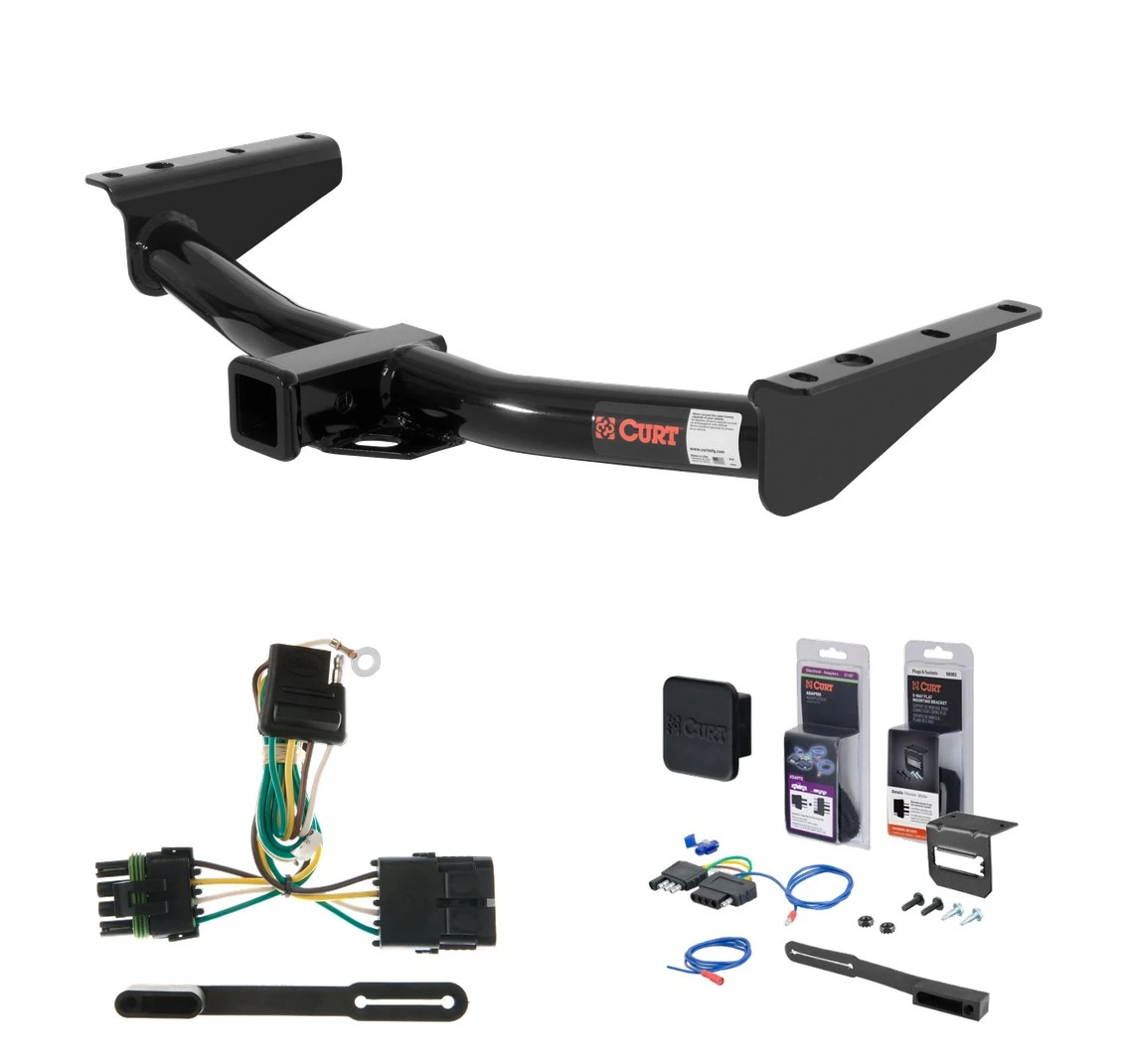 1992 - 1999 Chevrolet Suburban Curt 2" Class 3 Trailer Tow Hitch + 5-Flat Wiring Kit Tow Boat/Utility Trailer with Surge Brakes 13121