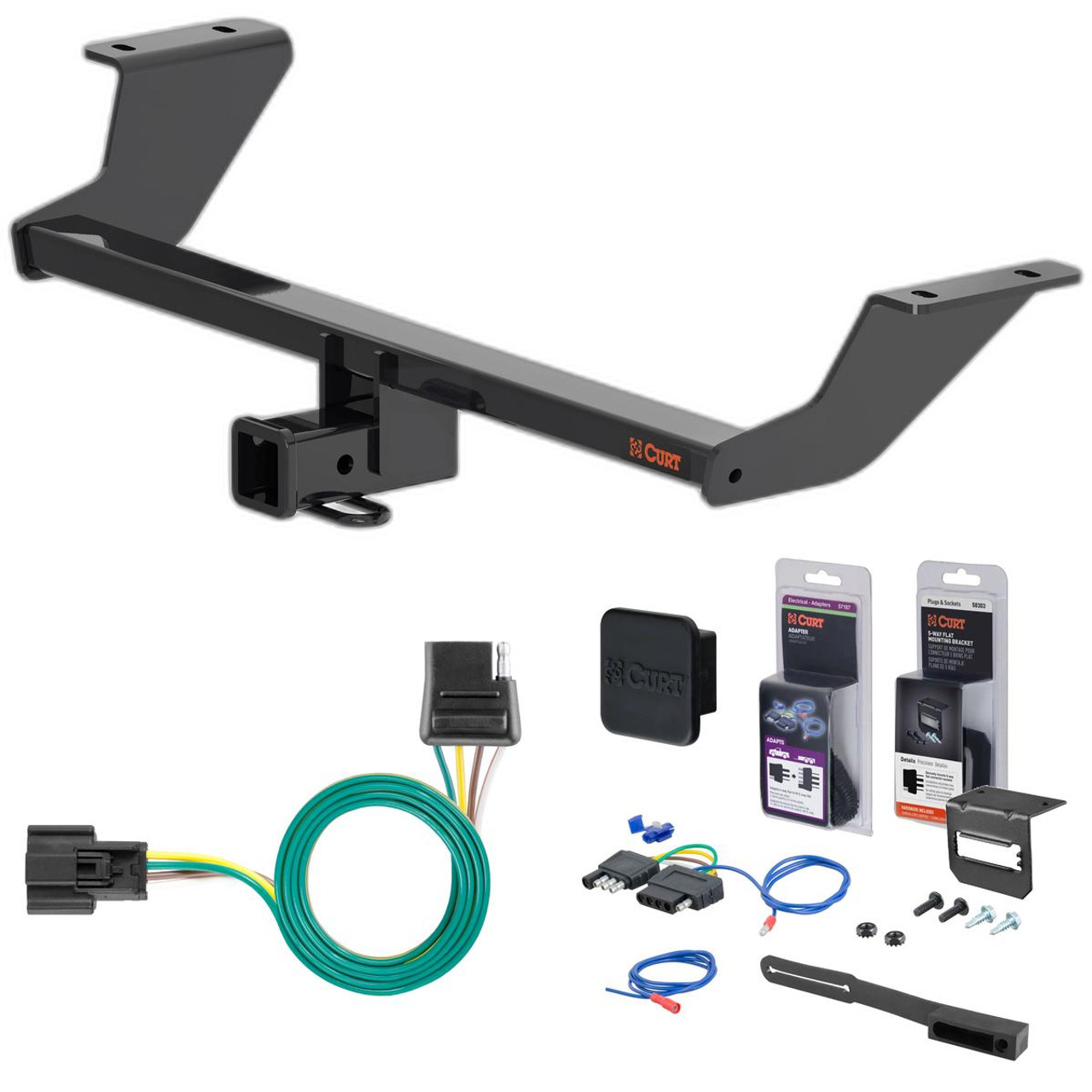 24 - 24 Chevrolet Blazer EV Curt 2" Class 3 Trailer Tow Hitch + 5-Flat Wiring Kit Tow Boat/Utility Trailer with Surge Brakes 13589 24 - 24 Chevrolet Blazer EV Curt 2" Class 3 Trailer Tow Hitch + 5-Flat Wiring Kit Tow Boat/Utility Trailer with Surge Brakes 13589