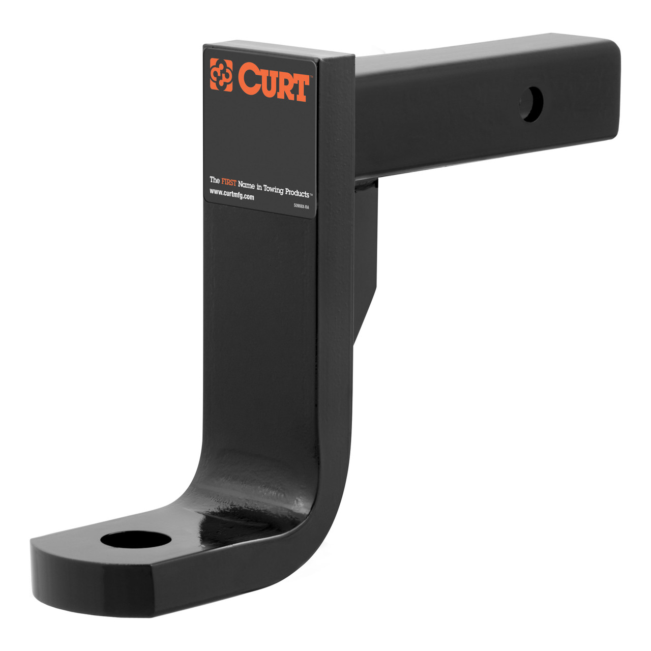 CURT Class 4 Ball Mount (2" Shank, 10,000 lbss., 8" Drop, 9-3/8" Long) Trailer Hitch Ball Mount