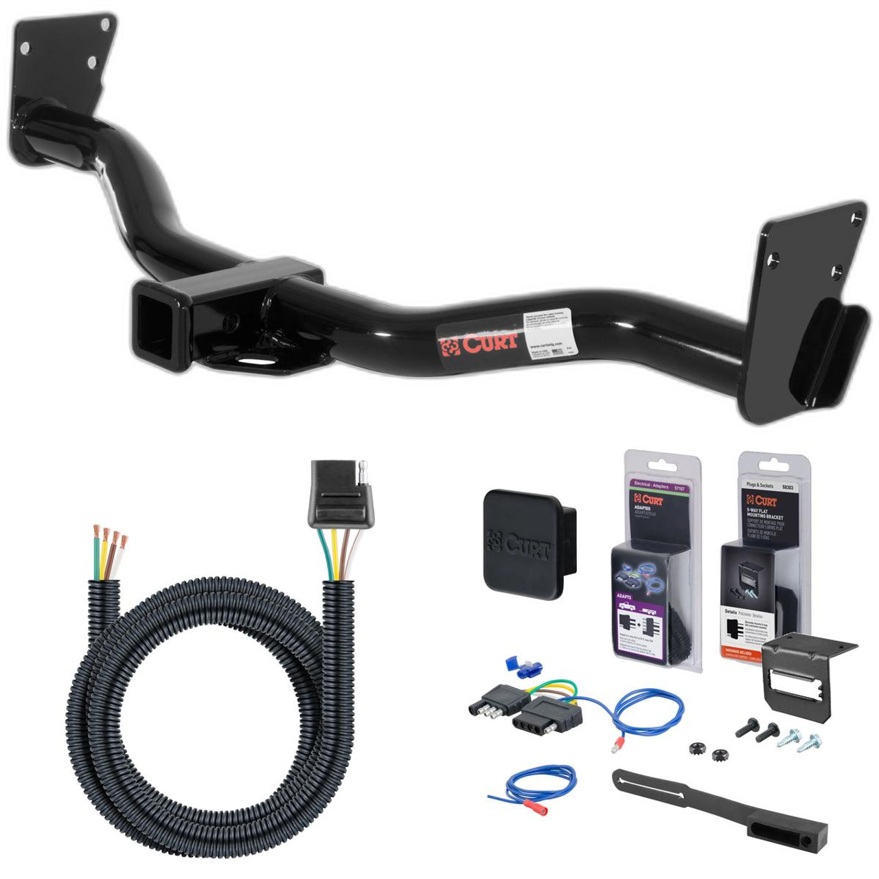 95 - 01 Oldsmobile Bravada Curt 2" Class 3 Trailer Tow Hitch + 5-Flat Wiring Kit Tow Boat/Utility Trailer with Surge Brakes 13300 95 - 01 Oldsmobile Bravada Curt 2" Class 3 Trailer Tow Hitch + 5-Flat Wiring Kit Tow Boat/Utility Trailer with Surge Brakes 13300