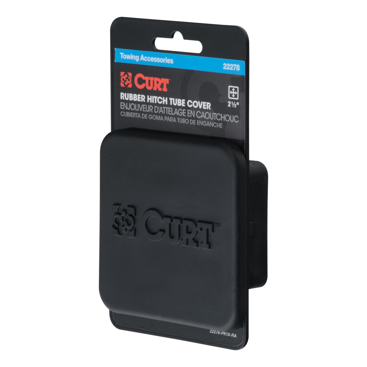 CURT 2-1/2" Rubber Hitch Tube Cover (Packaged) Trailer Hitch Cover