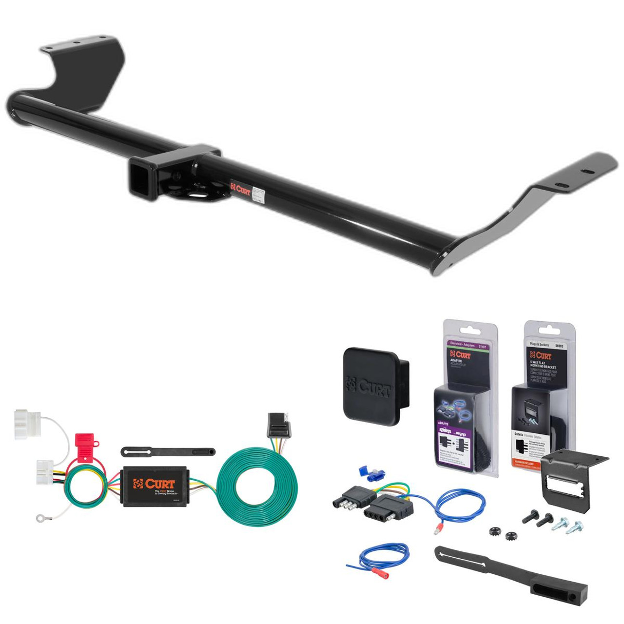 11 - 17 Honda Odyssey Curt 2" Class 3 Trailer Tow Hitch + 5-Flat Wiring Kit Tow Boat/Utility Trailer with Surge Brakes 13068 11 - 17 Honda Odyssey Curt 2" Class 3 Trailer Tow Hitch + 5-Flat Wiring Kit Tow Boat/Utility Trailer with Surge Brakes 13068