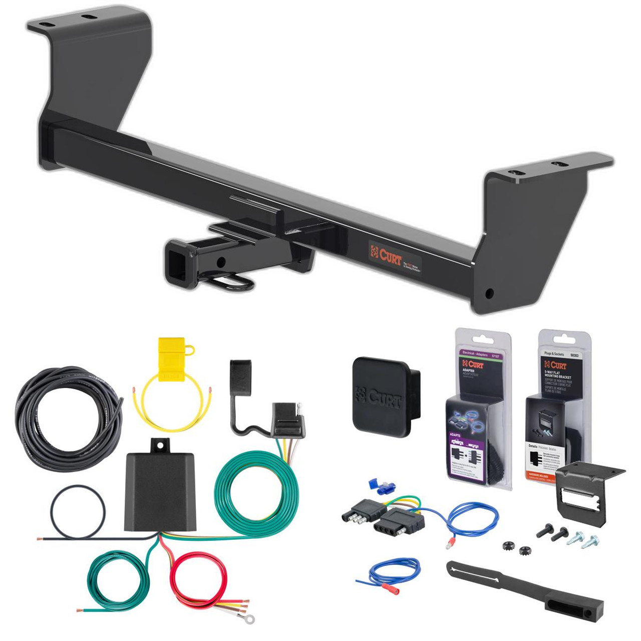 14 - 16 Scion tC Curt 1-1/4" Class 1 Trailer Tow Hitch + 5-Flat Wiring Kit Tow Boat/Utility Trailer with Surge Brakes 11375 14 - 16 Scion tC Curt 1-1/4" Class 1 Trailer Tow Hitch + 5-Flat Wiring Kit Tow Boat/Utility Trailer with Surge Brakes 11375