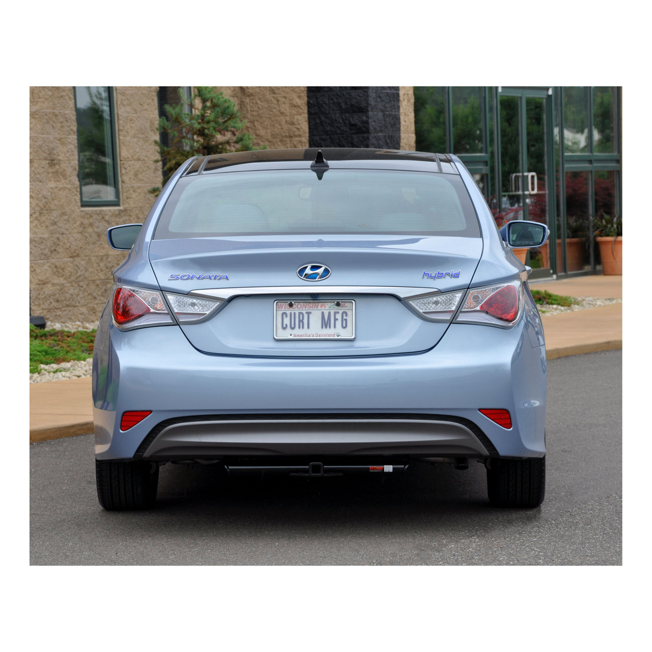 2011 - 2014 Hyundai Sonata Excluding Hybrid Curt 1-1/4" Class 1 Trailer Tow Hitch + 5-Flat Wiring Kit Tow Boat/Utility Trailer with Surge Brakes 11025