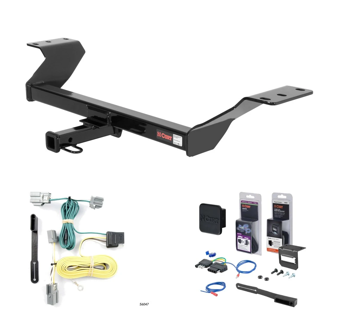 2010 - 2011 Buick Lucerne Curt 1-1/4" Class 2 Trailer Tow Hitch + 5-Flat Wiring Kit Tow Boat/Utility Trailer with Surge Brakes 12022