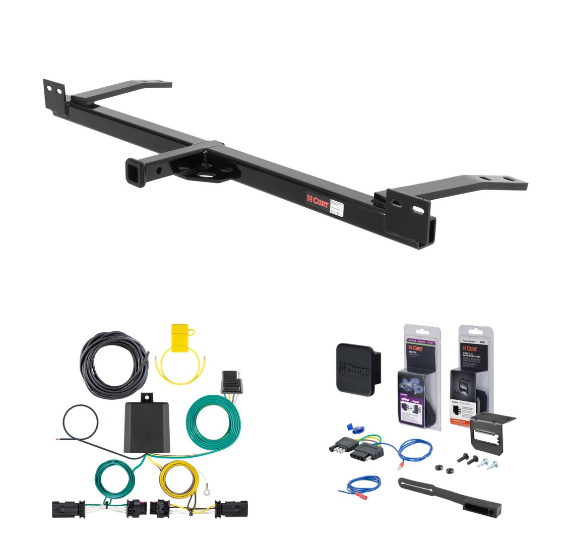 1977 - 1984 Buick Park Avenue RWD Curt 1-1/4" Class 2 Trailer Tow Hitch + 5-Flat Wiring Kit Tow Boat/Utility Trailer with Surge Brakes 12009