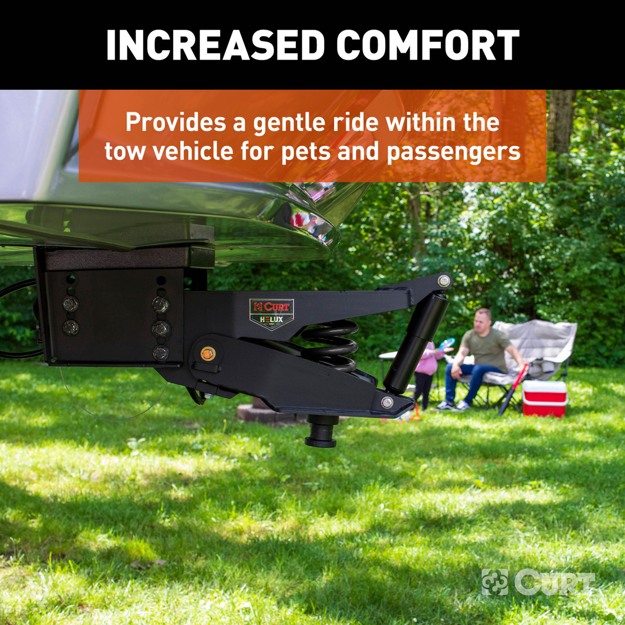 CURT 24K Helux Coil-Spring 5th Wheel Pin Box, 6,000 lbs. Pin Weight, 24,000 lbs. Capacity 2024044572