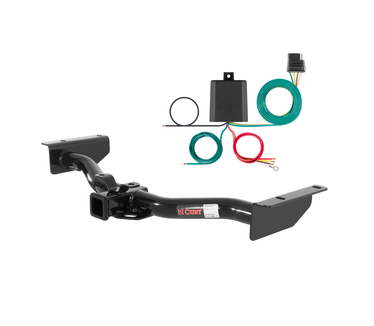 CURT 03-06 Cadillac Escalade Class 3, 2" Trailer Hitch w/ 4-flat Wiring Kit