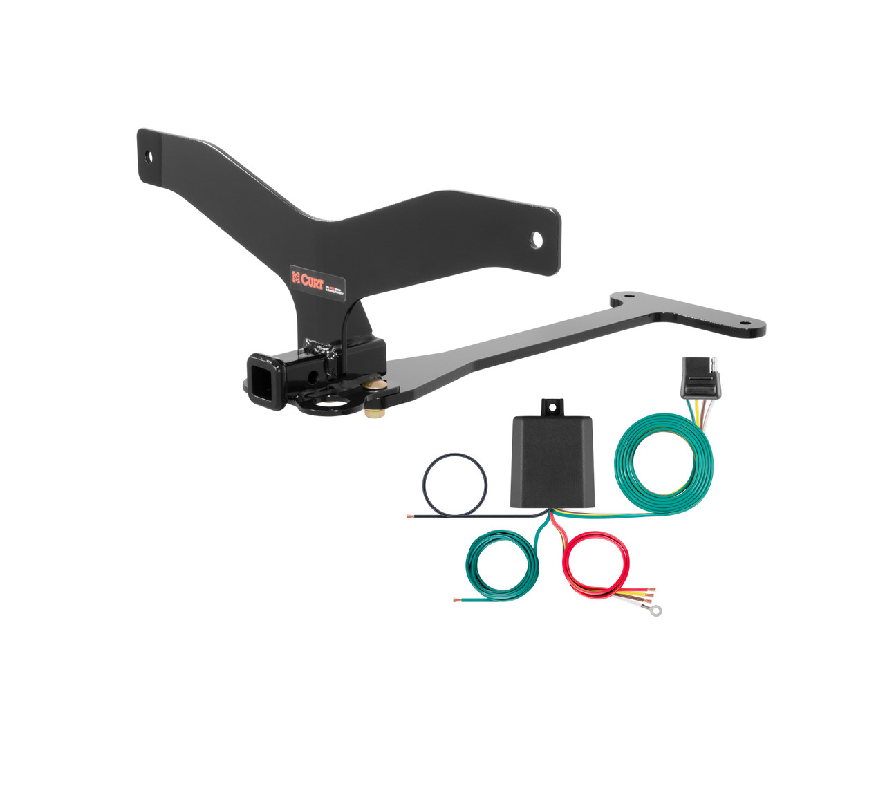 CURT 11-14 BMW 550i xDrive Class 1, 1.25" Trailer Hitch w/ 4-flat Wiring Kit