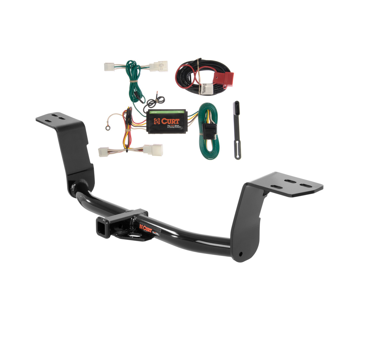 CURT 14-15 Lexus IS250 Sedan Class 1, 1.25" Trailer Hitch w/ 4-flat Wiring Kit