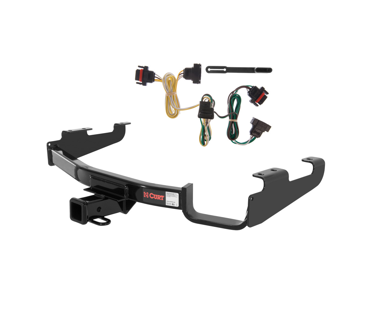 CURT 96-07 Chrysler Town & Country Excluding Stow 'n Go Class 3, 2" Trailer Hitch w/ 4-flat Wiring Kit