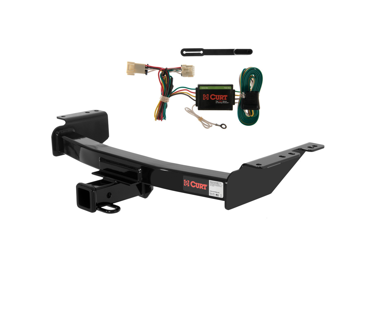 CURT 99-09 Pontiac Montana Excluding SV6 Class 3, 2" Trailer Hitch w/ 4-flat Wiring Kit